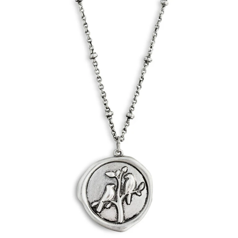 Birds Charm Dear You Sister Necklace, 17.5" 1 Birds Charm Dear You Sister Necklace, 17.5"