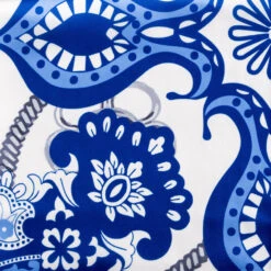 Sylvia Mollie Blue And White Delight Fashion Scarf 5 Sylvia Mollie Blue And White Delight Fashion Scarf -Vera Bradley Shop Blue and White Floral Fashion Scarf 1MHG1059 04