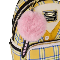 Loungefly Clueless Cher Cosplay Yellow Plaid Mini Backpack 8 Loungefly Clueless Cher Cosplay Yellow Plaid Mini Backpack -Vera Bradley Shop Cher Yellow Plaid Clueless Mini Backpack CLBK0003 04