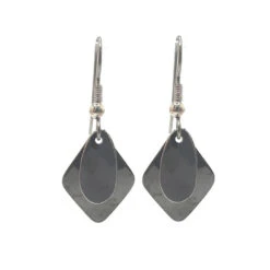 Silver Forest Silver-Tone Classic Layered Drop Earrings