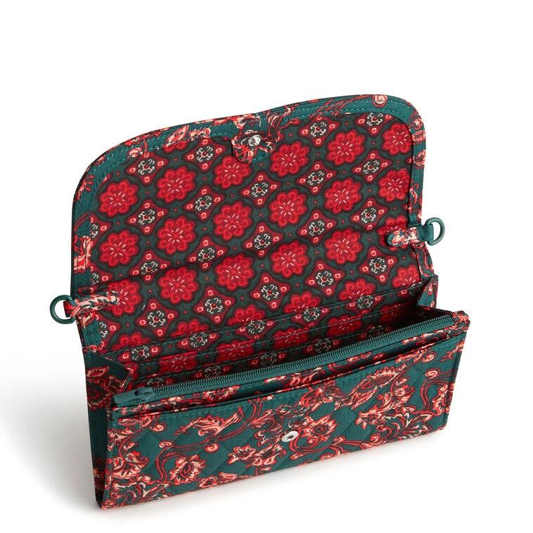 Vera Bradley Wildwood Wallet Crossbody In Victorian Vines 3 Vera Bradley Wildwood Wallet Crossbody In Victorian Vines - Image 3