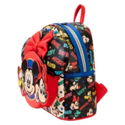 Loungefly Disney Mickey Mouse And Friends Backpack And Headband -Vera Bradley Shop Disney Mickey Mouse Backpack and Mouse Ears Headband WDBKS0025 03
