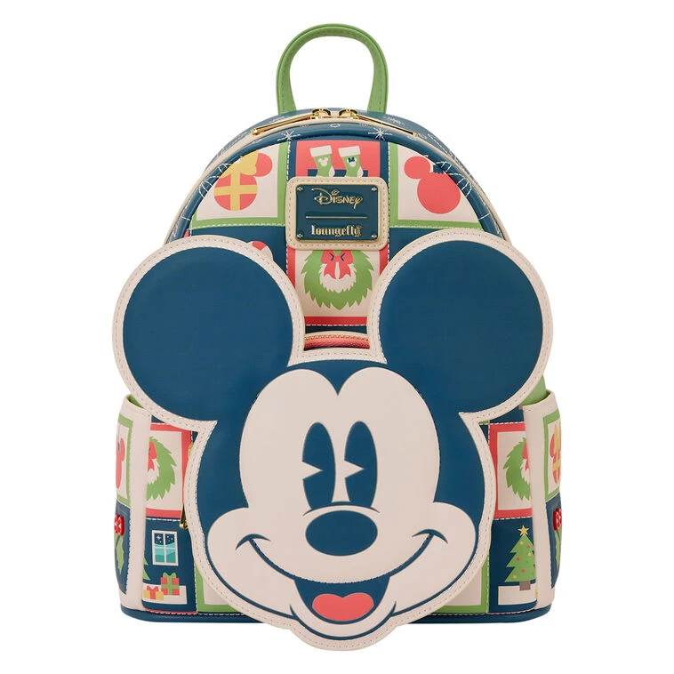 Loungefly Disney Mickey Mouse Holiday Mini Backpack 1 Loungefly Disney Mickey Mouse Holiday Mini Backpack