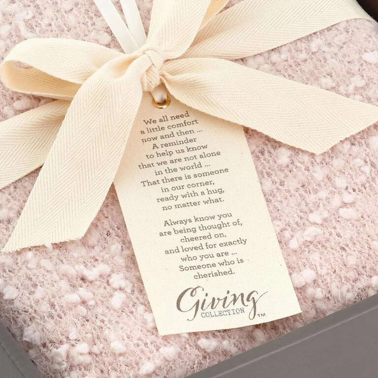 Dusty Pink Giving Shawl 2 Dusty Pink Giving Shawl - Image 2