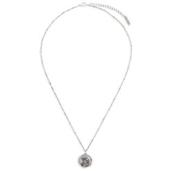 Floral Charm Dear You Mom Necklace, 17.5" 5 Floral Charm Dear You Mom Necklace, 17.5" -Vera Bradley Shop Floral Design Silver Charm Necklace 1005060050 03