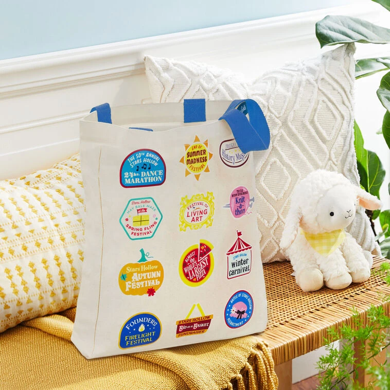 Hallmark Gilmore Girls Stars Hollow Town Festivals Canvas Tote Bag 2 Hallmark Gilmore Girls Stars Hollow Town Festivals Canvas Tote Bag - Image 2