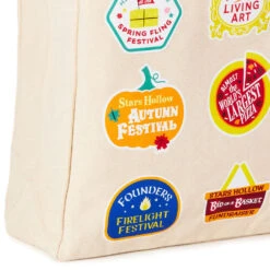 Hallmark Gilmore Girls Stars Hollow Town Festivals Canvas Tote Bag 11 Hallmark Gilmore Girls Stars Hollow Town Festivals Canvas Tote Bag -Vera Bradley Shop Gilmore Girls Stars Hollow Stickers Canvas Tote Bag 1PCL1090 05