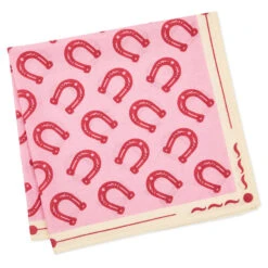 Hallmark X Opry® Horseshoes On Pink Bandana 6 Hallmark X Opry® Horseshoes On Pink Bandana -Vera Bradley Shop Hallmark and Grand Ole Opry Horseshoe Pink Bandana 1OPR1022 03