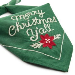 Hallmark X Opry® Merry Christmas Y'all Green Bandana 7 Hallmark X Opry® Merry Christmas Y'all Green Bandana -Vera Bradley Shop Hallmark and Grand Ole Opry Message on Green Bandana 1OPR1021 04