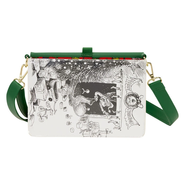 Loungefly Dr. Seuss Grinch Book Crossbody Bag 3 Loungefly Dr. Seuss Grinch Book Crossbody Bag - Image 3