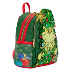 Loungefly Dr. Seuss Grinch Christmas Tree Light-Up Mini Backpack 11 Loungefly Dr. Seuss Grinch Christmas Tree Light-Up Mini Backpack -Vera Bradley Shop How the Grinch Stole Christmas Grinch Mini Backpack DSSBK0043 05