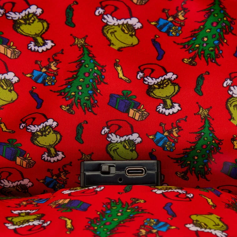 Loungefly Dr. Seuss Grinch Christmas Tree Light-Up Mini Backpack 7 Loungefly Dr. Seuss Grinch Christmas Tree Light-Up Mini Backpack - Image 7