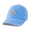 Life Is Good Daisy Cornflower Blue Baseball Cap