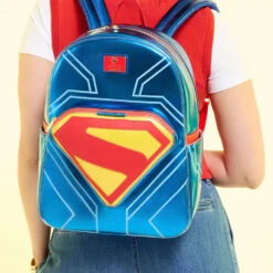 Loungefly WB DC Superman Glow, Light-Up Backpack 11 Loungefly WB DC Superman Glow, Light-Up Backpack -Vera Bradley Shop LightUp GlowintheDark Superman Backpack DCCBK0091 06
