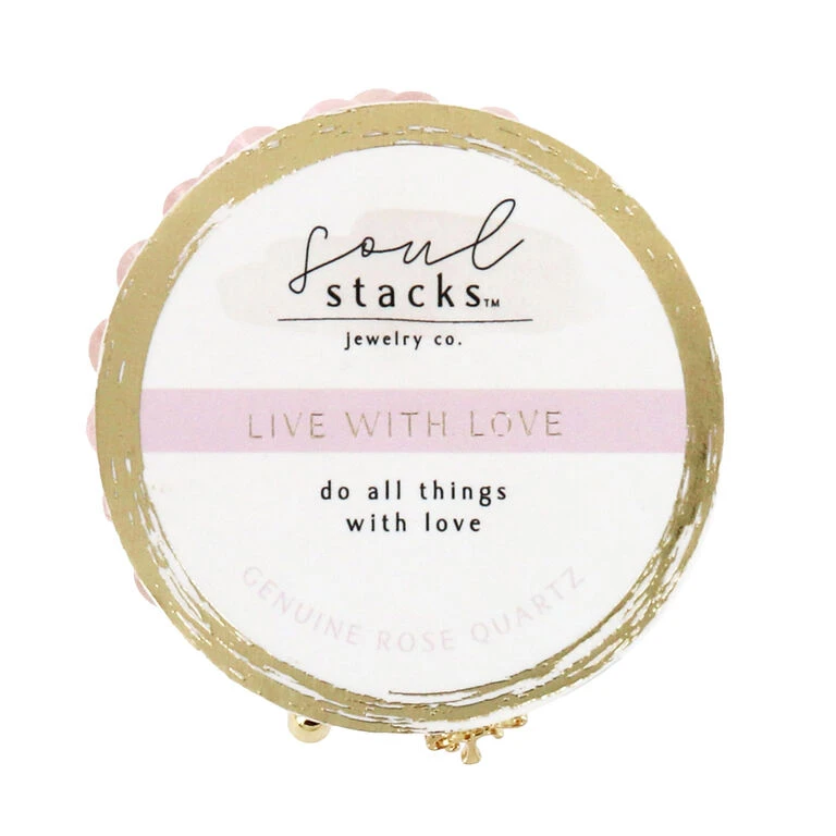 Soul Stacks Live With Love Beaded Stretch Bracelets, Set Of 3 2 Soul Stacks Live With Love Beaded Stretch Bracelets, Set Of 3 - Image 2