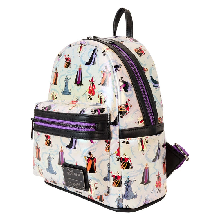 Loungefly Disney Villains Iridescent Mini Backpack 3 Loungefly Disney Villains Iridescent Mini Backpack - Image 3