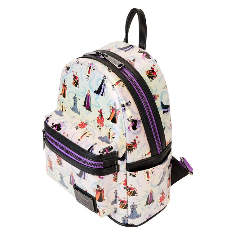 Loungefly Disney Villains Iridescent Mini Backpack 4 Loungefly Disney Villains Iridescent Mini Backpack - Image 4