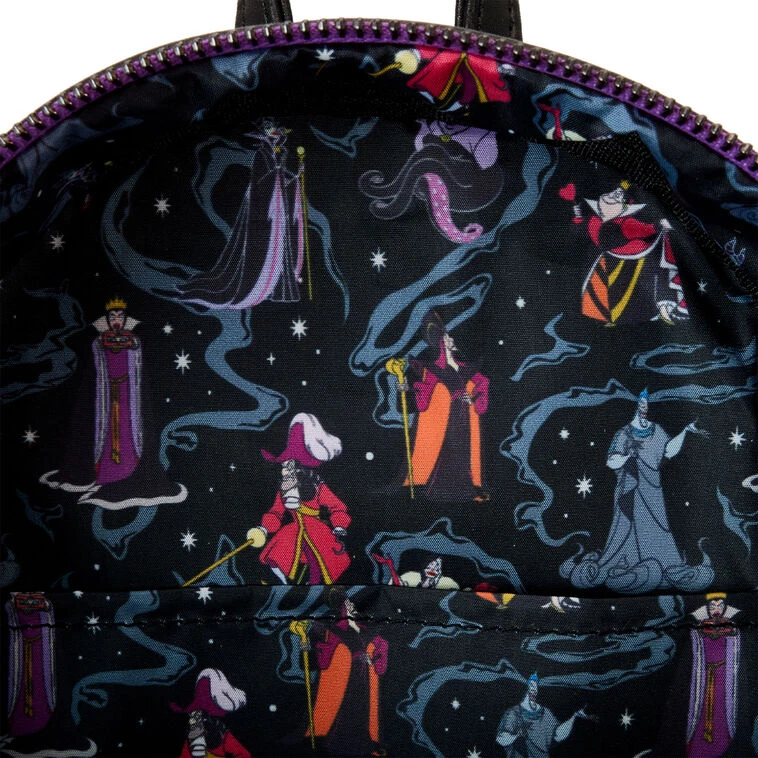 Loungefly Disney Villains Iridescent Mini Backpack 5 Loungefly Disney Villains Iridescent Mini Backpack - Image 5