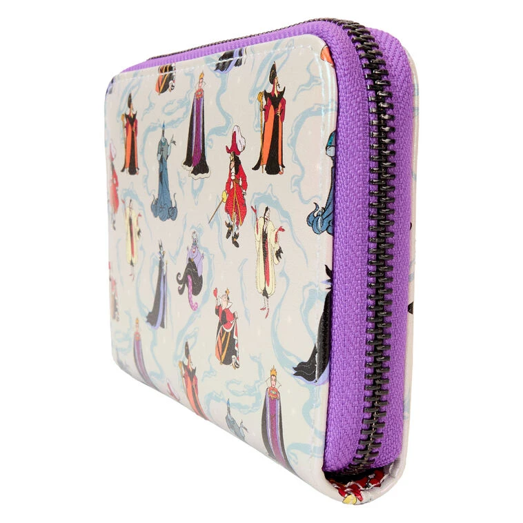 Loungefly Disney Villains Iridescent Zip-Around Wallet 3 Loungefly Disney Villains Iridescent Zip-Around Wallet - Image 3
