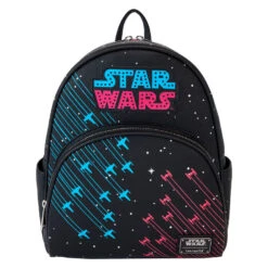 Loungefly Star Wars Light-Up Neon Glow 70s Mini Backpack