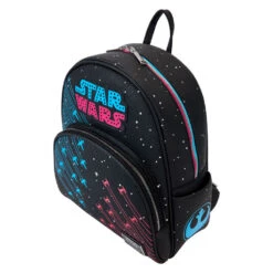 Loungefly Star Wars Light-Up Neon Glow 70s Mini Backpack 12 Loungefly Star Wars Light-Up Neon Glow 70s Mini Backpack -Vera Bradley Shop Loungefly Star Wars LightUp Neon Glow Mini Backpack STBK0443 05