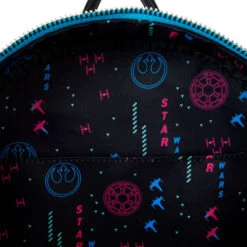 Loungefly Star Wars Light-Up Neon Glow 70s Mini Backpack 15 Loungefly Star Wars Light-Up Neon Glow 70s Mini Backpack -Vera Bradley Shop Loungefly Star Wars LightUp Neon Glow Mini Backpack STBK0443 08