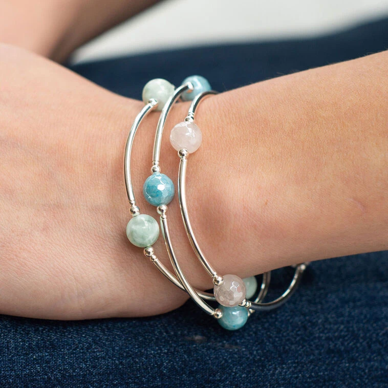 Made As Intended Green Angelite Blessing Bracelet 2 Made As Intended Green Angelite Blessing Bracelet - Image 2