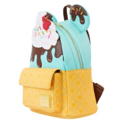 Loungefly Disney Mickey And Minnie Ice Cream Cone Mini Backpack -Vera Bradley Shop Mickey Mouse Ears Ice Cream Cone Mini Backpack WDBK1476 03
