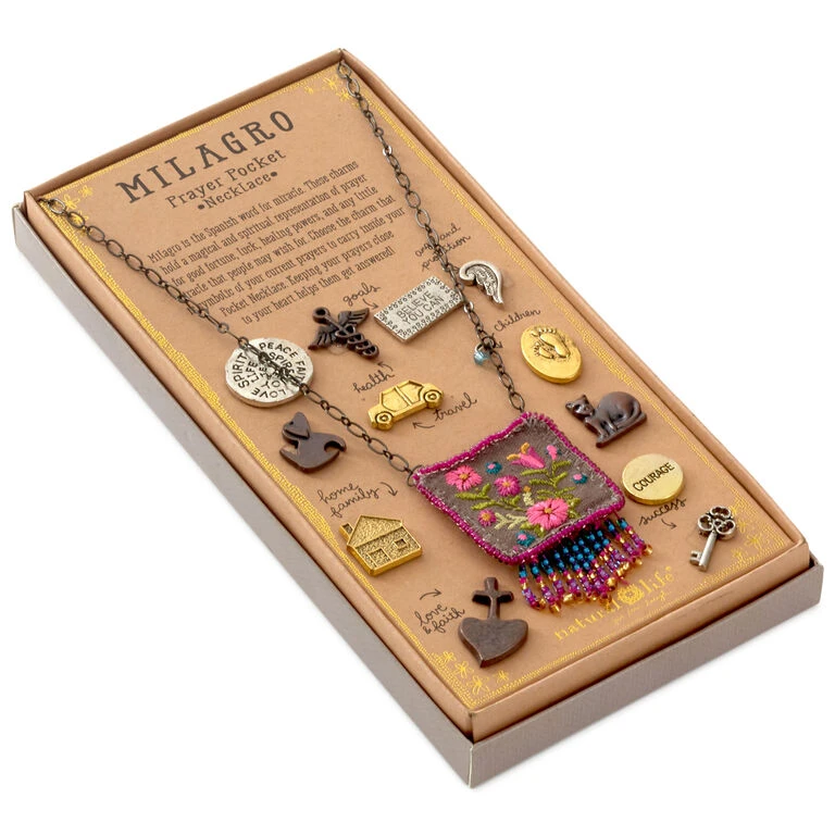 Natural Life Milagro Prayer Pocket Necklace 1 Natural Life Milagro Prayer Pocket Necklace