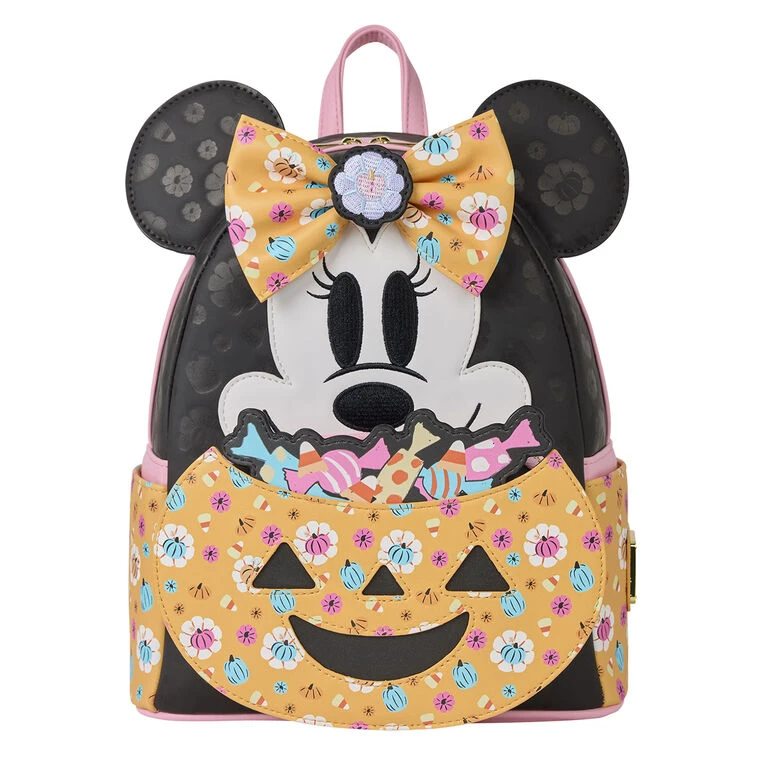 Loungefly Disney Minnie Mouse Glow Pumpkin Mini Backpack 1 Loungefly Disney Minnie Mouse Glow Pumpkin Mini Backpack