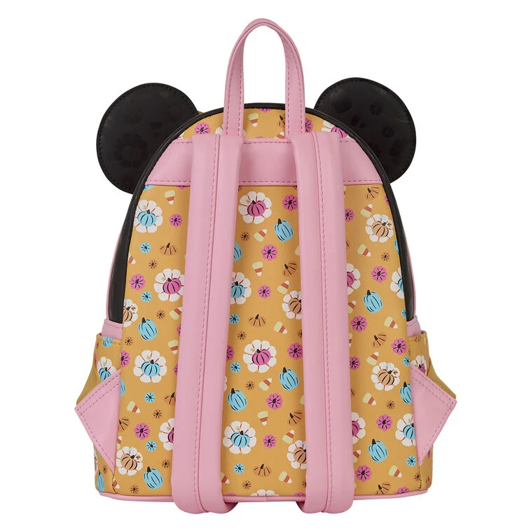 Loungefly Disney Minnie Mouse Glow Pumpkin Mini Backpack 2 Loungefly Disney Minnie Mouse Glow Pumpkin Mini Backpack - Image 2