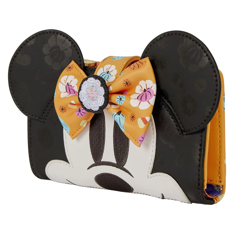 Loungefly Disney Minnie Mouse Pumpkin Zip-Around Wallet 4 Loungefly Disney Minnie Mouse Pumpkin Zip-Around Wallet - Image 4