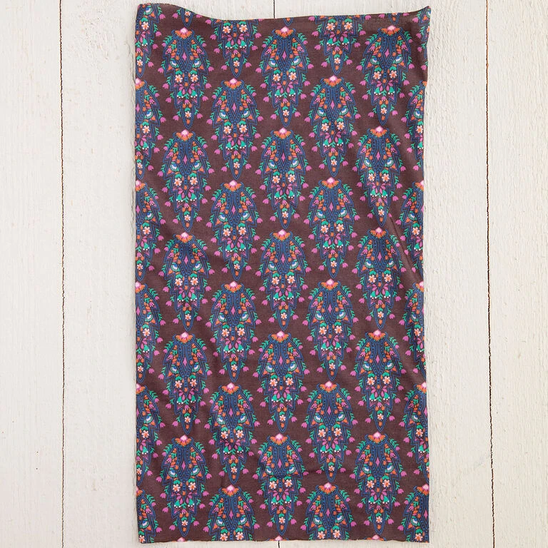 Natural Life Dark Mauve Trellis Boho Bandeau 2 Natural Life Dark Mauve Trellis Boho Bandeau - Image 2