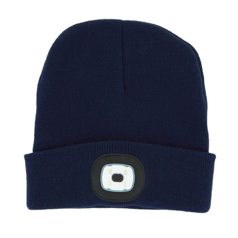 Night Scout Light-Up Rechargeable LED Beanie, Navy 1 Night Scout Light-Up Rechargeable LED Beanie, Navy