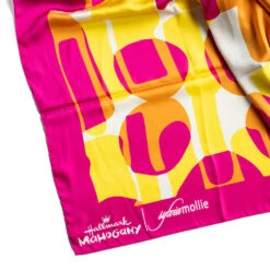 Sylvia Mollie Orange And Pink Color Block Scarf 7 Sylvia Mollie Orange And Pink Color Block Scarf -Vera Bradley Shop Orange Yellow and Pink Color Block Satin Scarf 1MHG1019 03