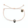 Pura Vida Panda Charm Blush Pink Bitty Braid Bracelet