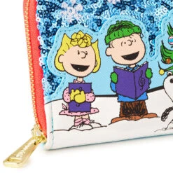 Loungefly Peanuts Sequin Holiday Wallet -Vera Bradley Shop Peanuts Holiday Wallet From Loungefly PNWA0040 03