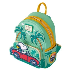 Loungefly Peanuts Snoopy Road Trip Mini Backpack -Vera Bradley Shop Peanuts Snoopy in Red Convertible Mini Backpack PNBK0047 03