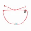 Pura Vida Eye Bead Charm On Pink Bracelet