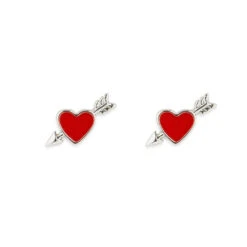 Pura Vida Lovestruck Silver Stud Earrings