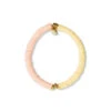 Pura Vida Darling Yellow And Peach Stretch Bracelet