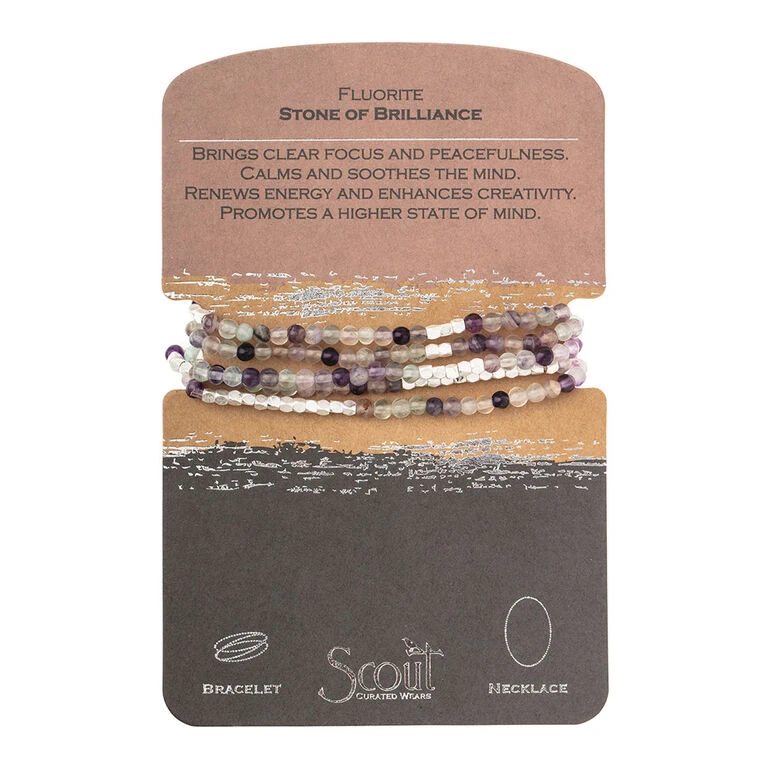 Fluorite Stone Of Brilliance Beaded Wrap Jewelry 2 Fluorite Stone Of Brilliance Beaded Wrap Jewelry - Image 2