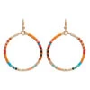 Rain Jewelry Colorful Seed Bead Hoop Earrings