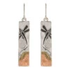 Rain Jewelry Dragonfly Landscape Metal Earrings