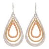 Rain Jewelry Mixed Metal Triple Teardrop Earrings
