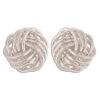 Rain Jewelry Silver Wire Love Knot Stud Earrings