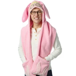 Hallmark A Christmas Story™ Ralphie's Pink Bunny Suit Hooded Scarf With Pockets