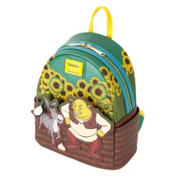 Loungefly Shrek Spring Vibes Mini Backpack -Vera Bradley Shop Shrek and Donkey in Sunflower Field Mini Backpack DWBK0021 04