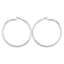 Rain Jewelry Silver Wire Hoop Earrings