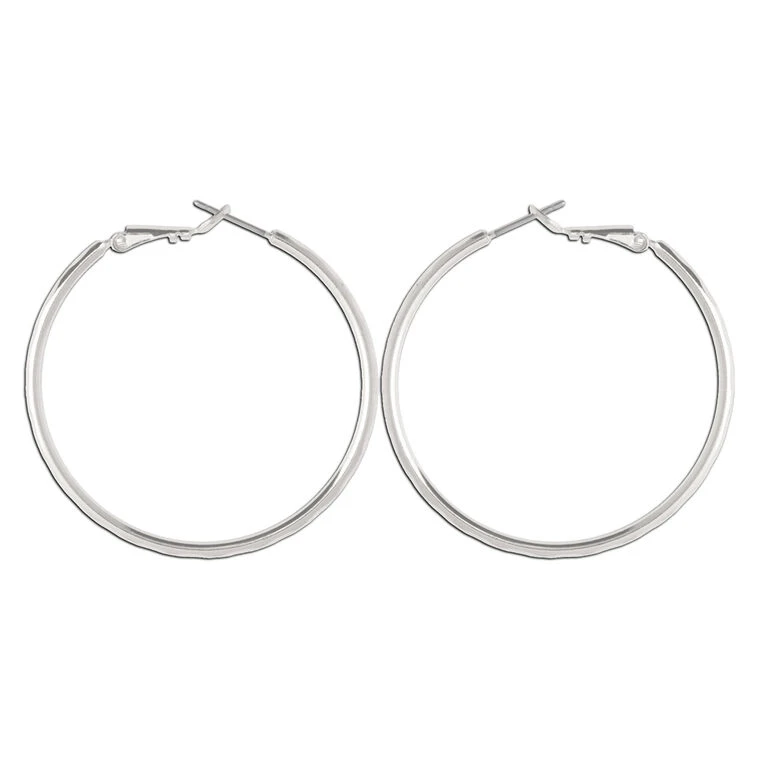Rain Jewelry Silver Wire Hoop Earrings 1 Rain Jewelry Silver Wire Hoop Earrings